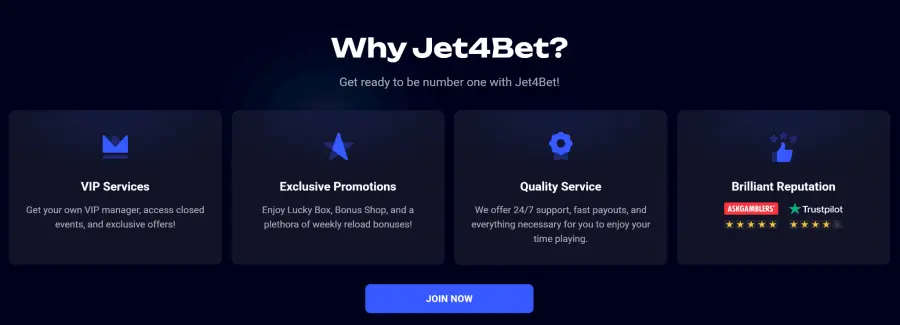 Jet4bet bonus code